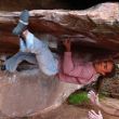 Aprieta... aprieta... - Xicotiu dndole caa en el Techo don Pepo. Un 7c al lado de la va 'Techo don Pepo 7a'
