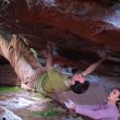Yes you can!!!... or not? - Stephen machacandose los empeines en el 7c de Techo don Pepo.