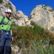 Canal de descenso - Detrs de Eduard se ve la canal de descenso de la cima del Tallat. Est equipada con unas cadenas; aunque realmente no son necesarias dan mayor sensacin de seguridad.