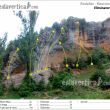 Croquis Eliminator - Reseña del sector Eliminator en la zona de escalada del Mascún (Rodellar)