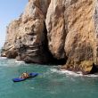 Pau and supercanoa - Gracias a la canoa de Pau y Jhon que Enlavertical.com se pudo hacer a la mar para hacer los croquis de Peñíscola