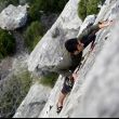 A última hora - Merli abriendo ALVAR EL VIKING (6a/6a+) 40 M en el sector Mestre de Melodies de Jérica
