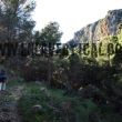 Pau cap a Fontanelles - Pau, noms deixar el cotxe, caminant cap al sector de Fontanelles. El podem vore dalt a la seva dreta.
