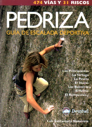Pedriza, guÃa de escalada deportiva Pedriza, guÃa de escalada deportiva - GuÃa de la pedriza. VÃas dibujadas sobre dibujo. Información de las vÃas completa. Idioma: Castellano.
474 vÃas y 31 riscos